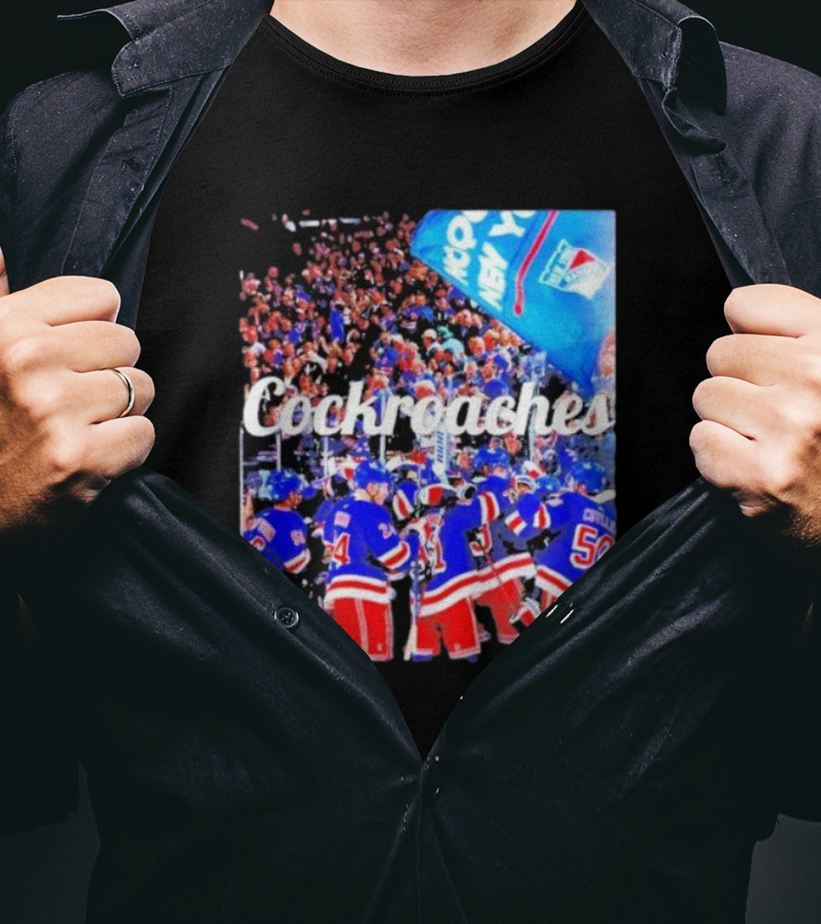 New York Rangers Cockroaches Fans Hockey Team T-Shirt