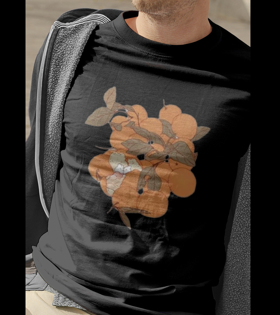 Sweet Citrus Delicate Orange Fruits With Leaves T-Shirt
