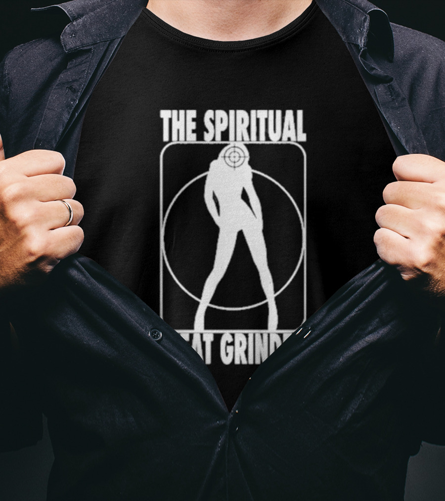 The Spiritual Meat Grinder Silhouette With Target Inside Circle T-Shirt