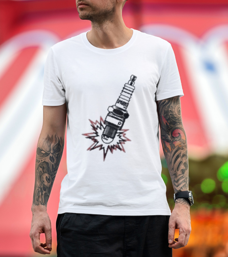 Sparks Plug Ignition Flash T-Shirt
