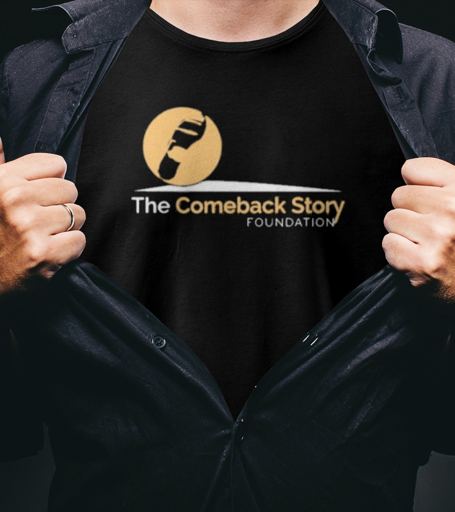 The Comeback Story Foundation Logo With Stomp Icon And Arc T-Shirt