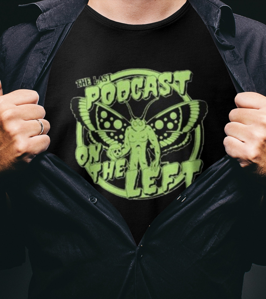 The Last Podcast On The Left Mothman Neon T-Shirt