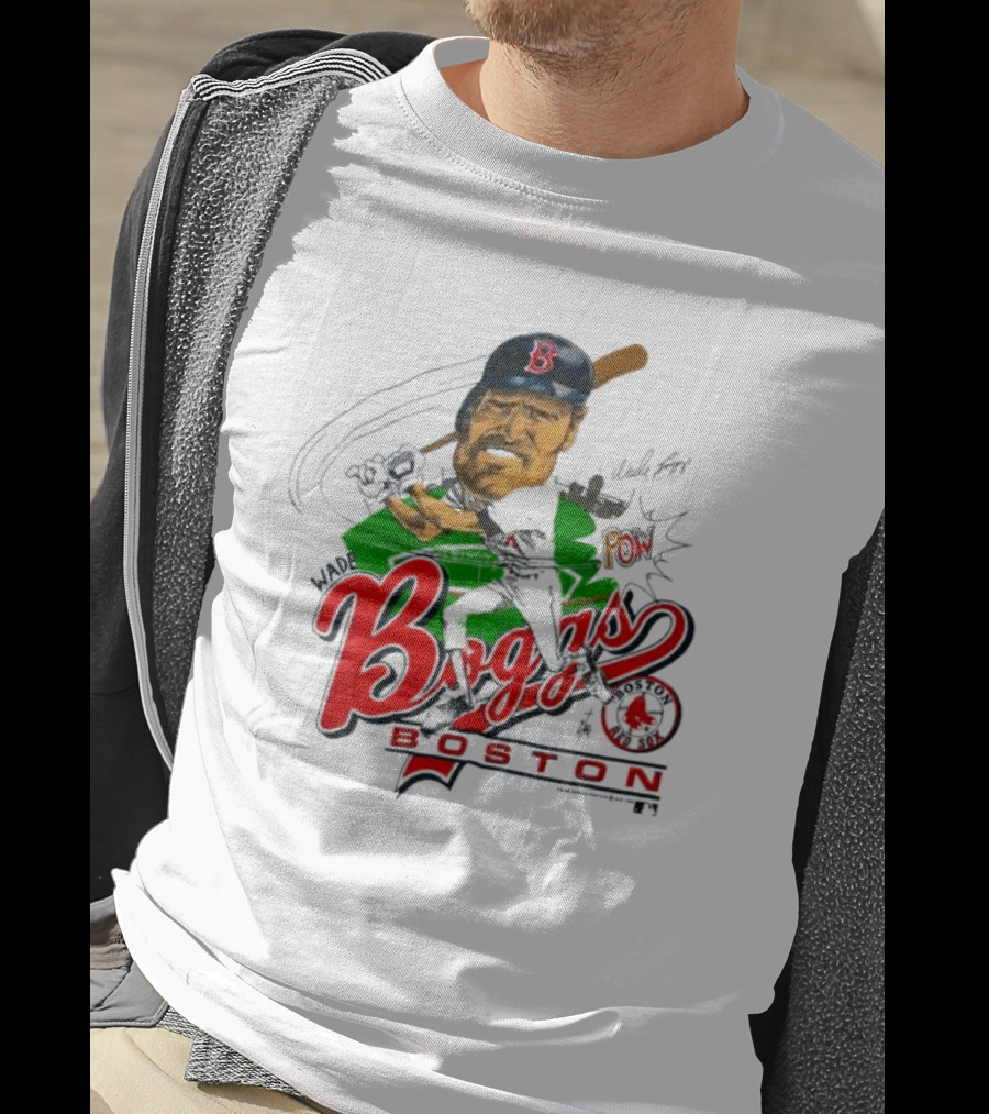 Wade Boggs Boston Red Sox Pow Baseball Signature HOF 2005 T-Shirt