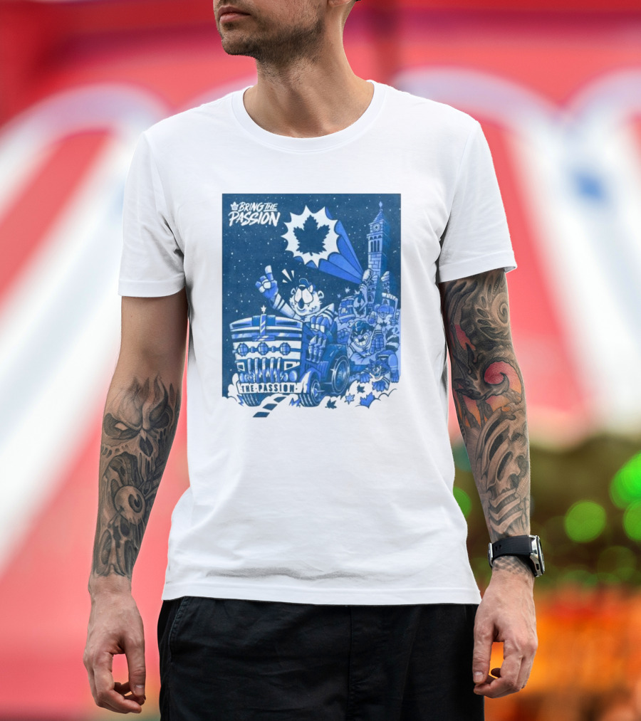 Bring The Passion Boston Battle Mascot Maple Leaf Night Adventure T-Shirt
