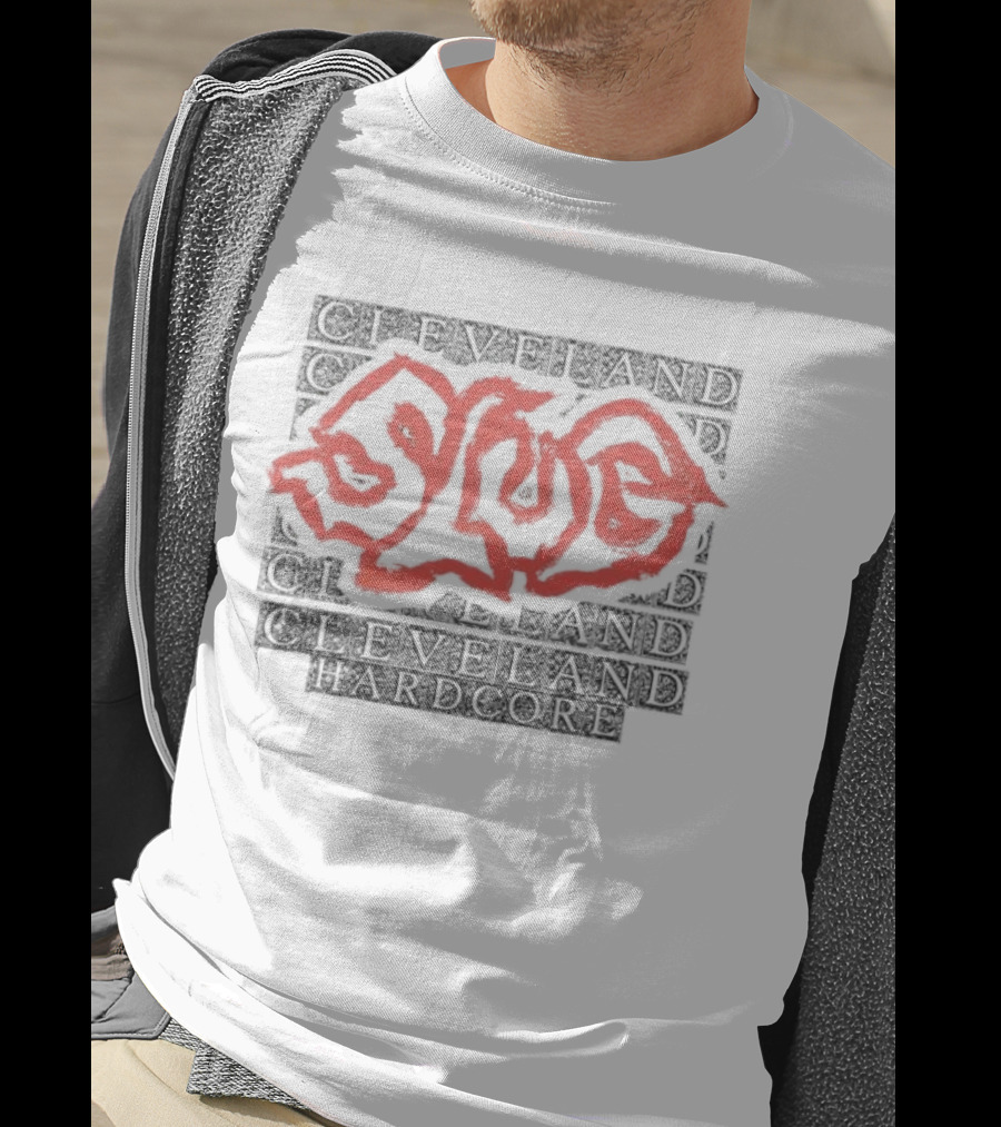 Cleveland Ohio Hardcore Slug Red Graffiti T-Shirt