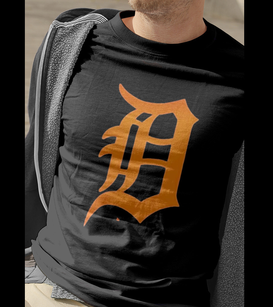 Detroit Tigers Big And Tall #1 Dad T-Shirt