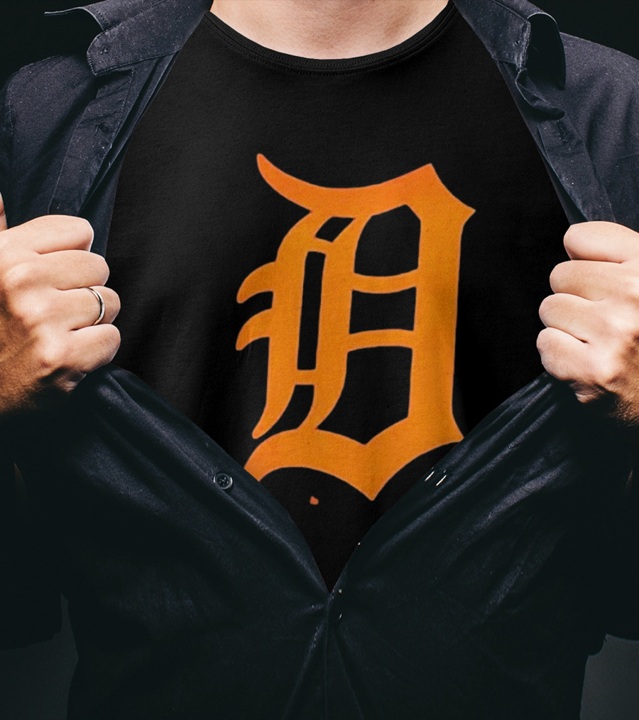 Detroit Tigers Big And Tall #1 Dad T-Shirt