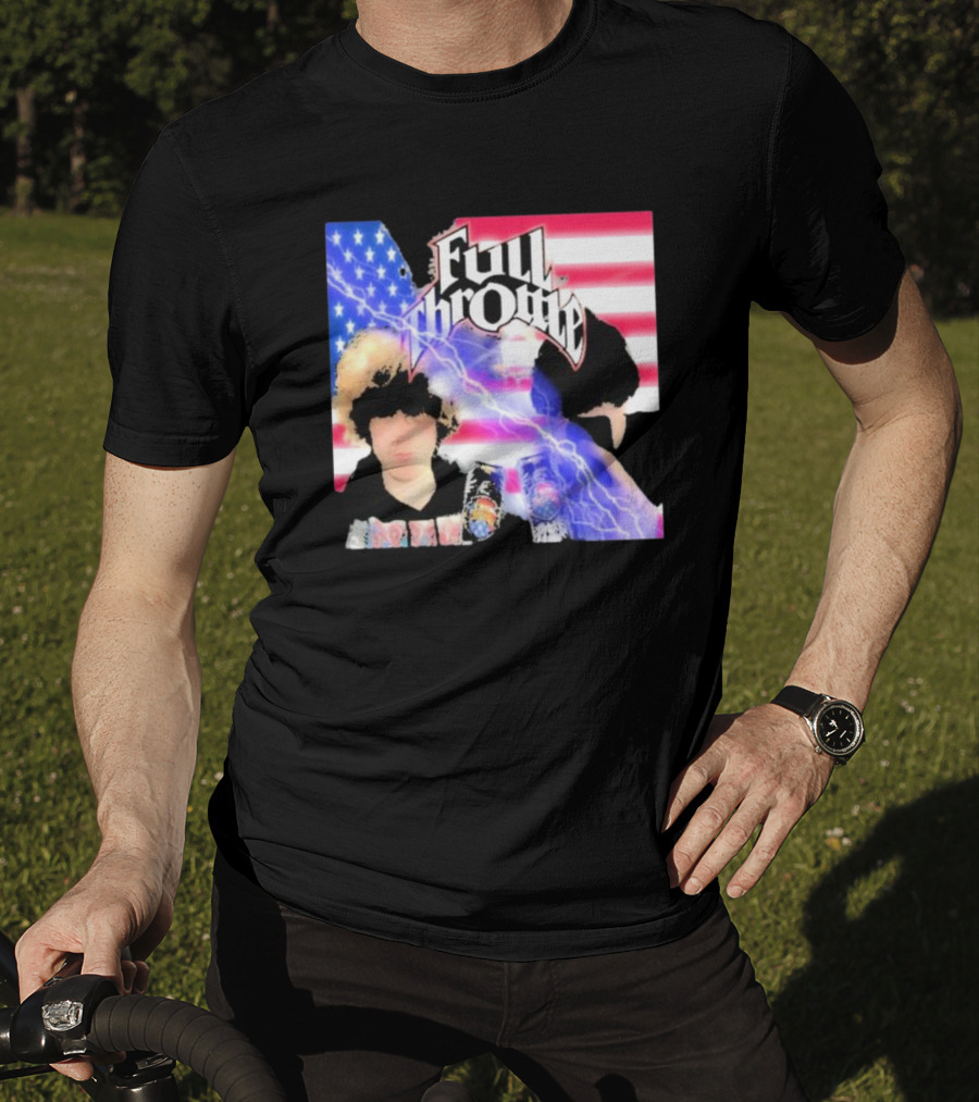 Full Throttle Stars And Stripes Energy Drink Lightning Burst T-Shirt