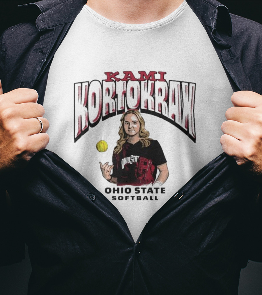 Kami Kortokrax Ohio State Softball Champion T-Shirt