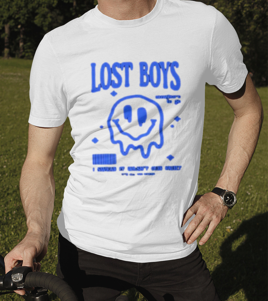 Lost Boys Nowhere To Go Barcode I Swear It Wasn't Our Fault T-Shirt