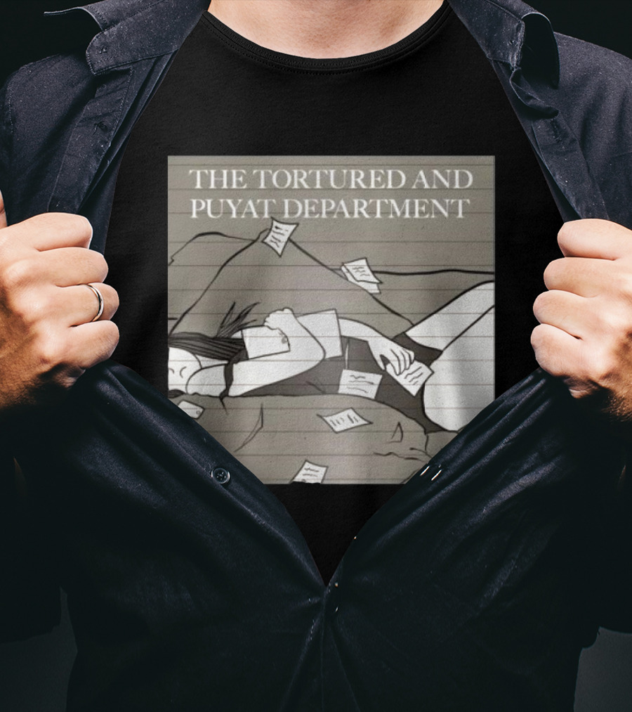 The Tortured And Puyat Department Sleepless Exhaustion Notebook Pages T-Shirt