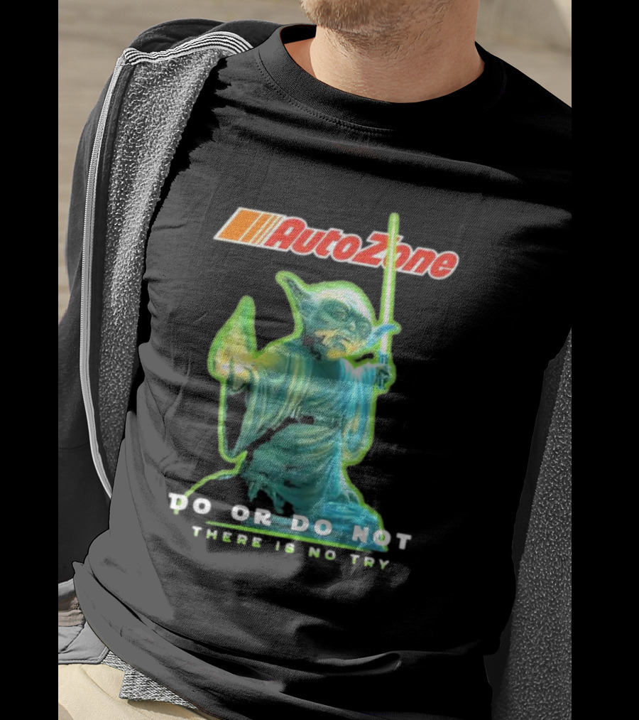 AutoZone Yoda Do Or Do Not There Is No Try Star Wars T-Shirt