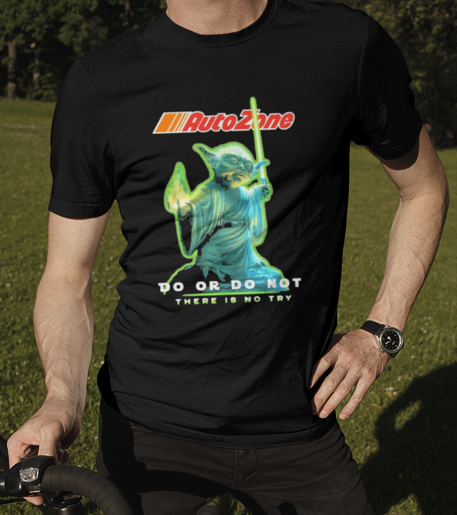 AutoZone Yoda Do Or Do Not There Is No Try Star Wars T-Shirt