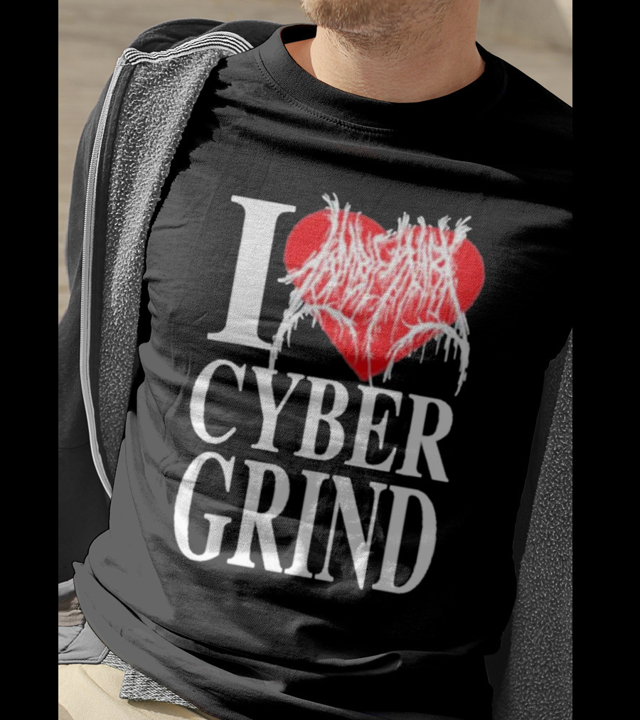 I Love Zombieshark Cybergrind T-Shirt
