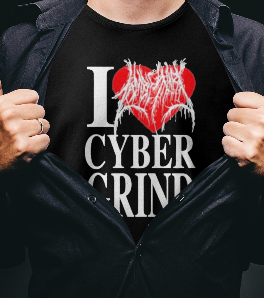 I Love Zombieshark Cybergrind T-Shirt