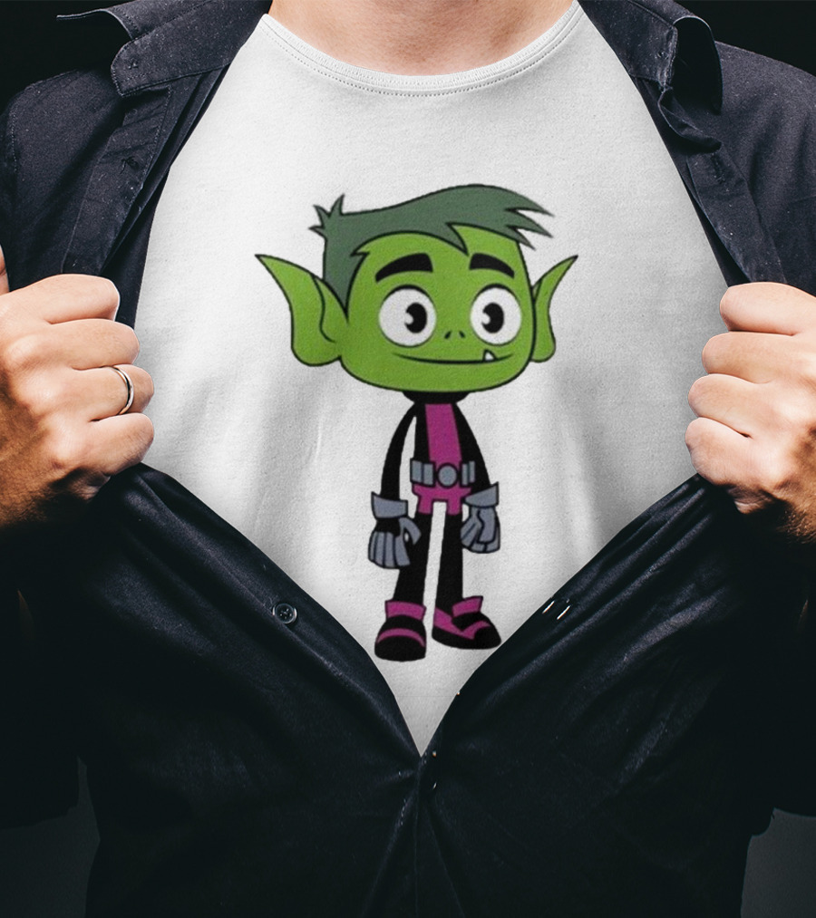 Ray William Johnson Wearing Teen Titans Beast Boy Character T-Shirt