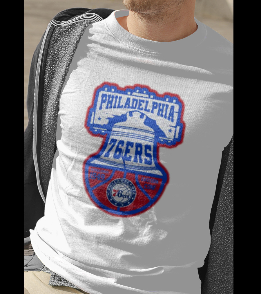 Philadelphia 76Ers 1949 Eastern Conference Liberty Bell T-Shirt