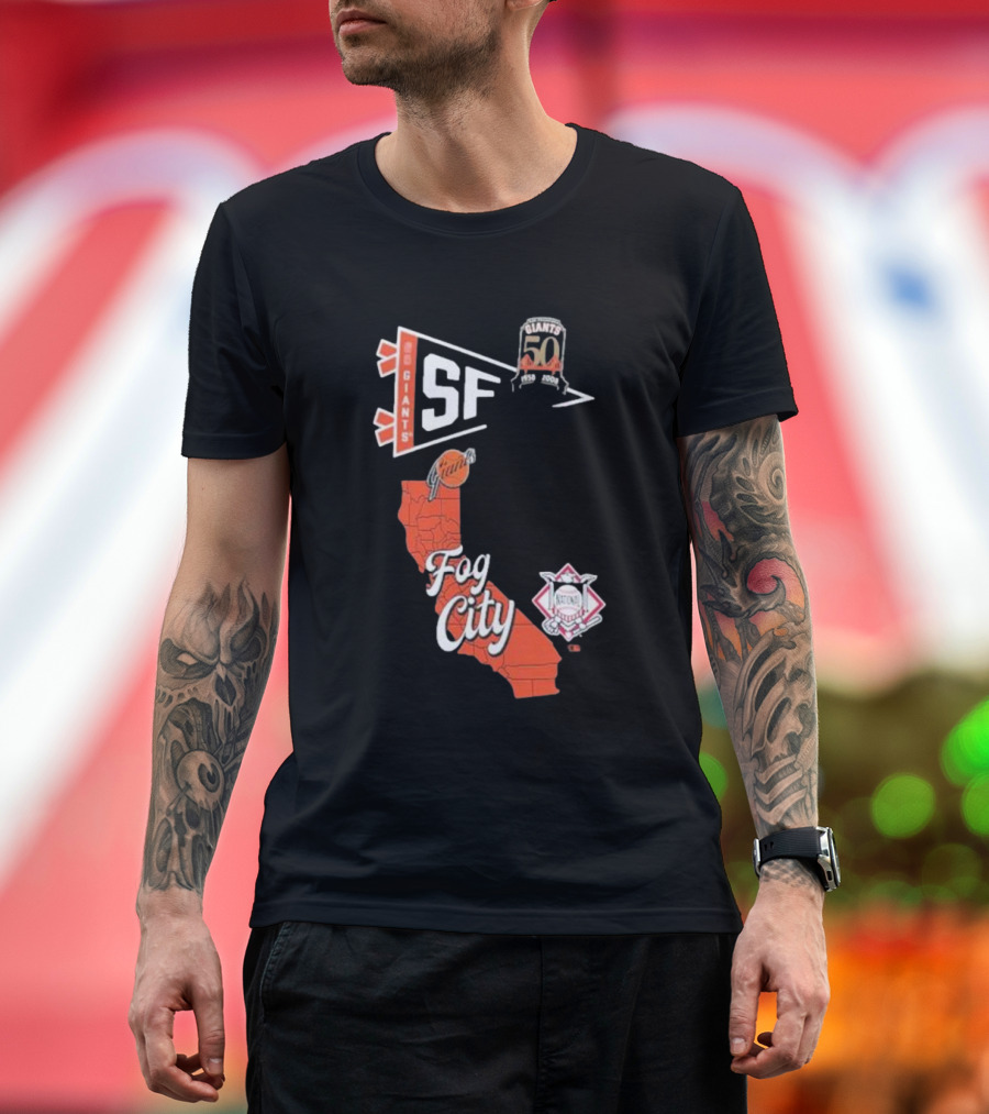 Giant SF Fog City 50th Anniversary Western Giants T-Shirt