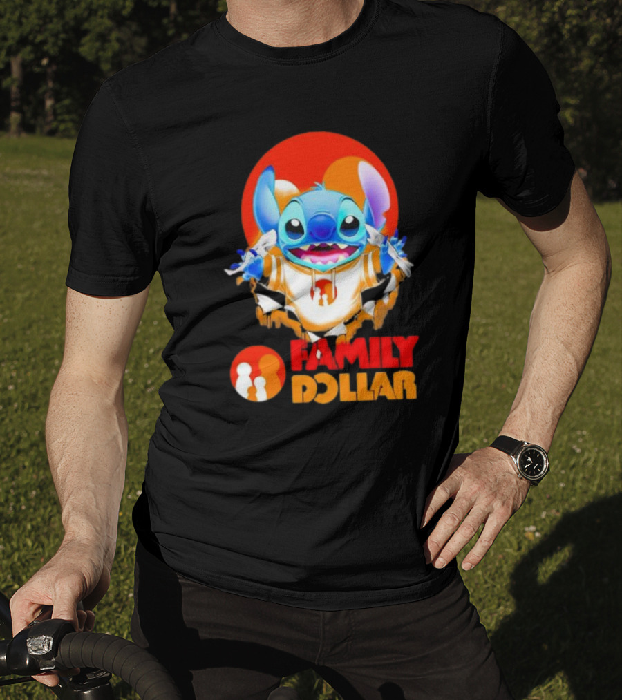 Stitch Family Dollar Logo Remix T-Shirt