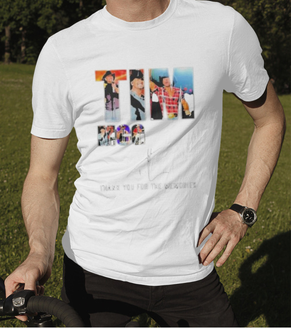 TIM MCGRAW THANK YOU FOR THE MEMORIES SIGNATURE ICONIC STAGE PERFORMANCES T-Shirt
