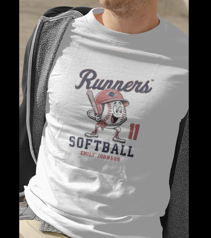 Runners Softball Emily Johnson 11 Fashion Shersey T-Shirt
