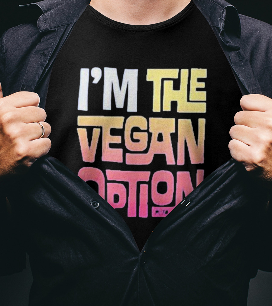 I’m The Vegan Option Gradient Text T-Shirt