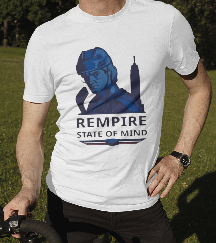 Rempire State Of Mind Matt Rempe New York Rangers Hockey Skyline T-Shirt