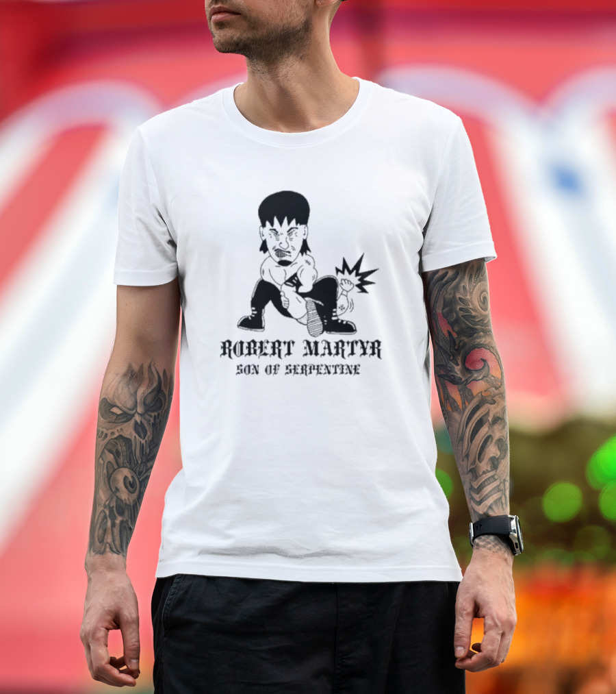 Robert Martyr Son Of Serpentine Bold Cartoon Character T-Shirt