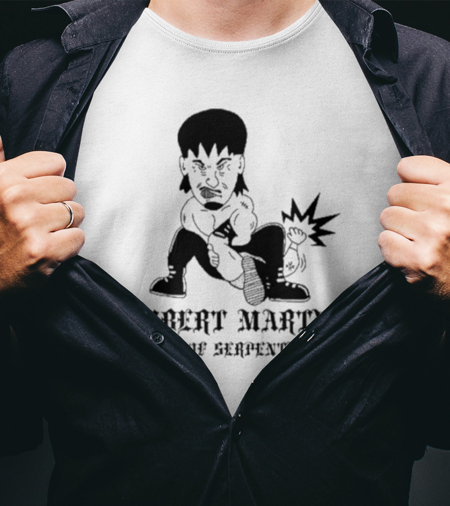 Robert Martyr Son Of Serpentine Bold Cartoon Character T-Shirt