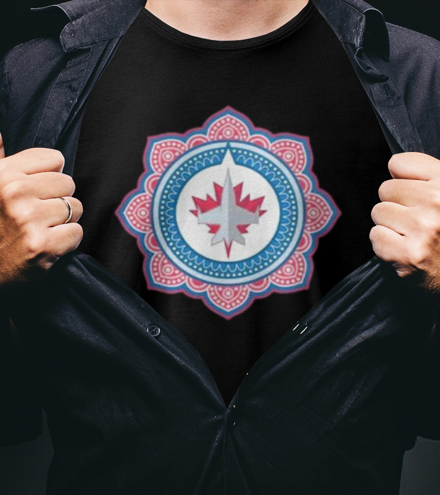 Winnipeg Jets South Asian Heritage Mandala T-Shirt