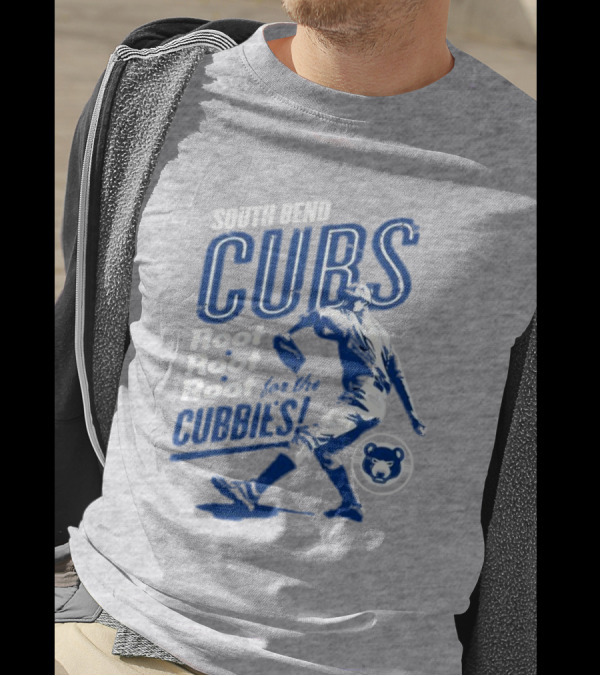 South Bend Cubs Root Root Root For The Cubbies Baseball Player T-Shirt