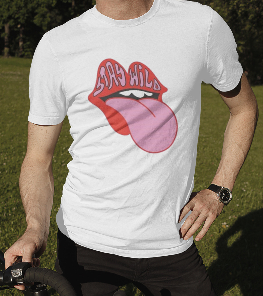 Stay Wild Lips Tongue T-Shirt