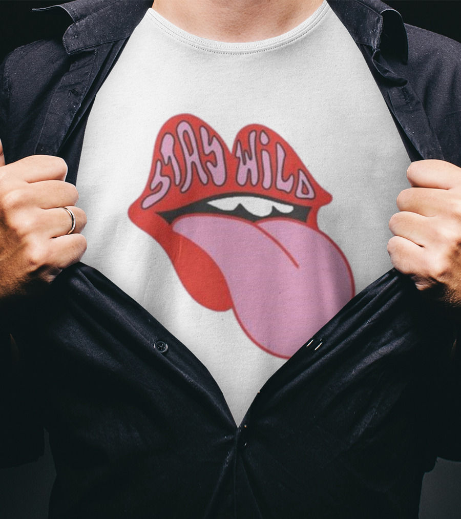 Stay Wild Lips Tongue T-Shirt
