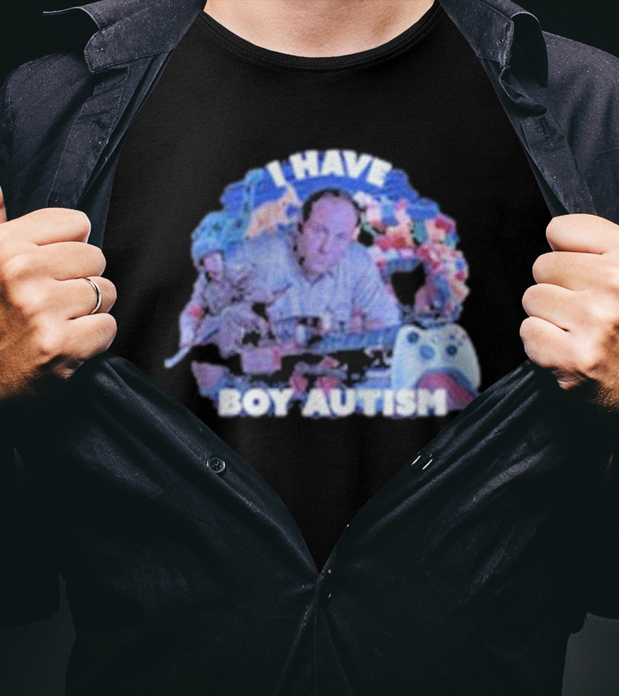 I HAVE BOY AUTISM Gaming Blocks And Toys T-Shirt
