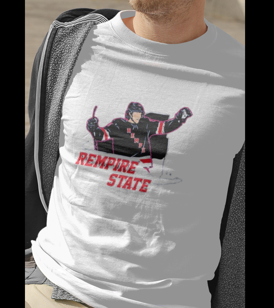 Rempire State Hockey Player Celebration Matt Rempe T-Shirt