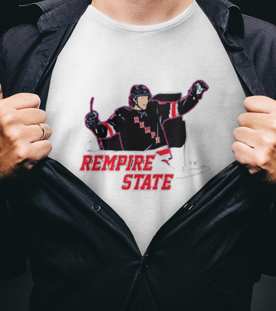 Rempire State Hockey Player Celebration Matt Rempe T-Shirt