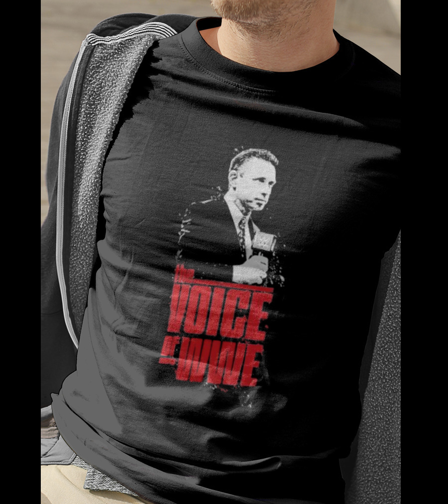 Michael Cole The Voice Of WWE Microphone T-Shirt