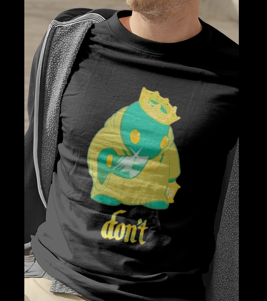 The Yetee King Don’t Green Creature With Crown And Crystal T-Shirt