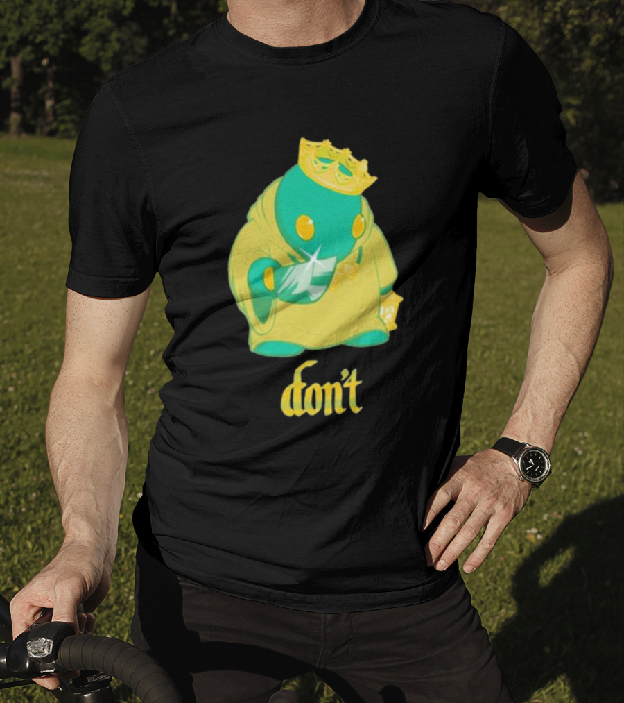 The Yetee King Don’t Green Creature With Crown And Crystal T-Shirt