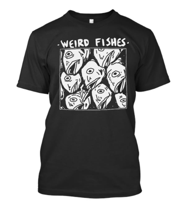 Weird Fishes Radiohead-Inspired Fish Heads Pen Drawing T-Shirt