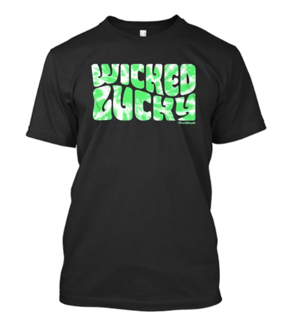 Wicked Lucky Green Tie-Dye Chowdaheadz T-Shirt