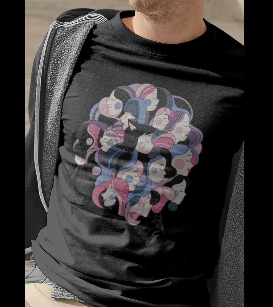 Women’s Day Mewtripled Multicolored T-Shirt