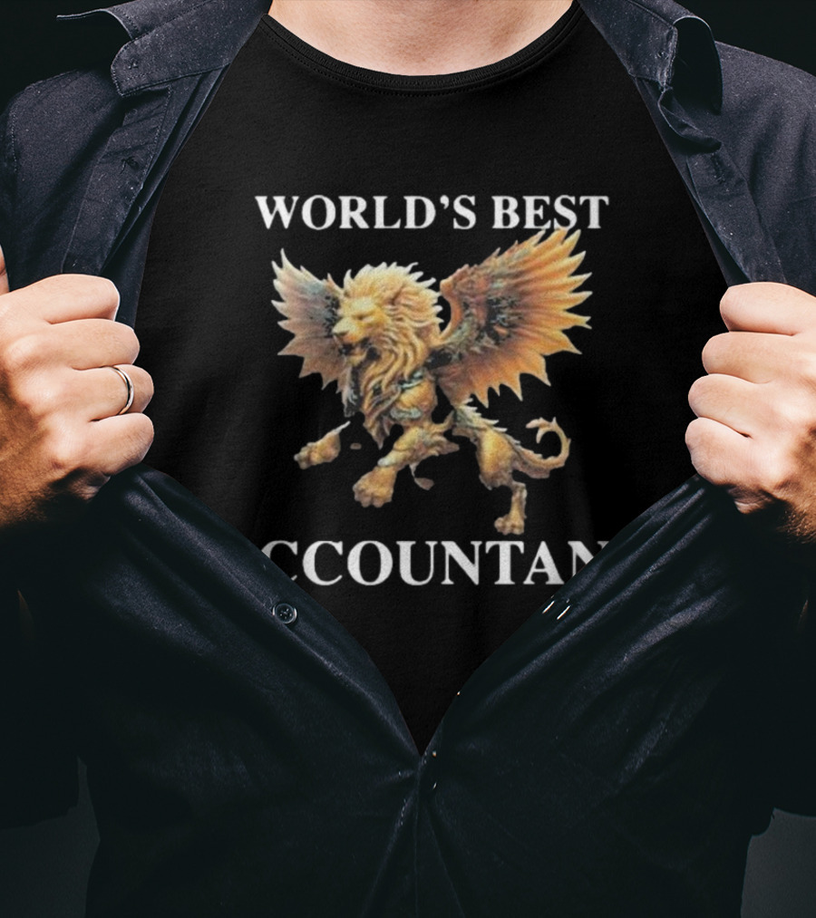 World's Best Accountant Lion With Dragon's Body T-Shirt