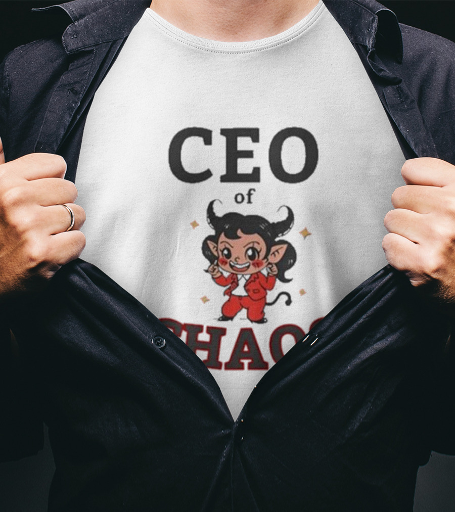 CEO Of Chaos Firepetalsco Little Devil Character T-Shirt