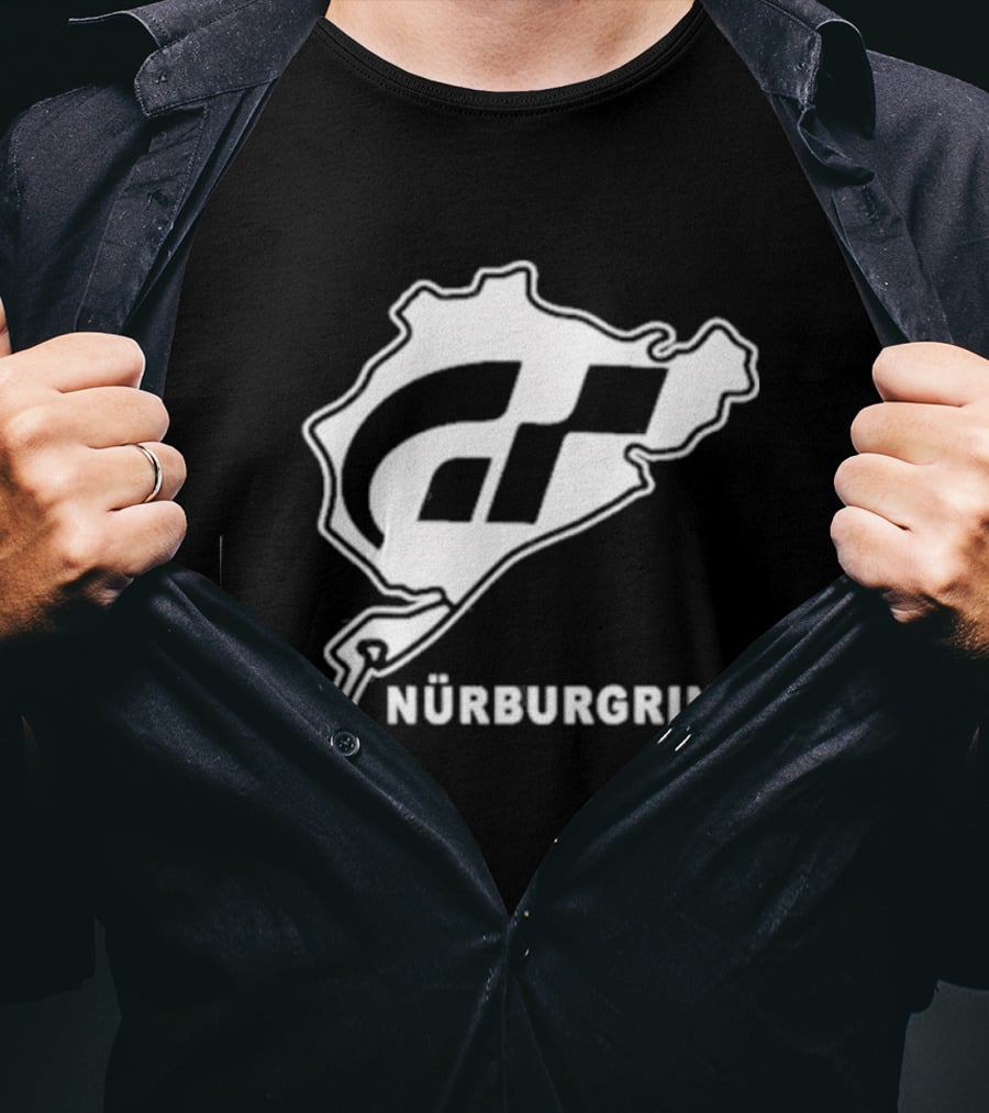Gran Turismo Nürburgring Track Outline T-Shirt