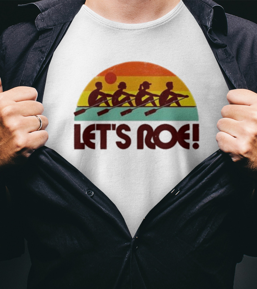 Let’s Roe Vintage Rowing Team Sunset T-Shirt