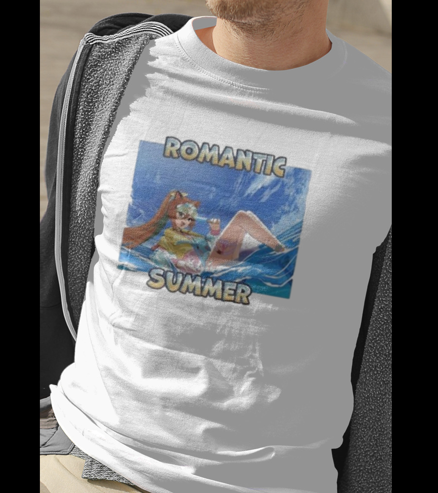 Romantic Summer Anime Beach Vibes T-Shirt