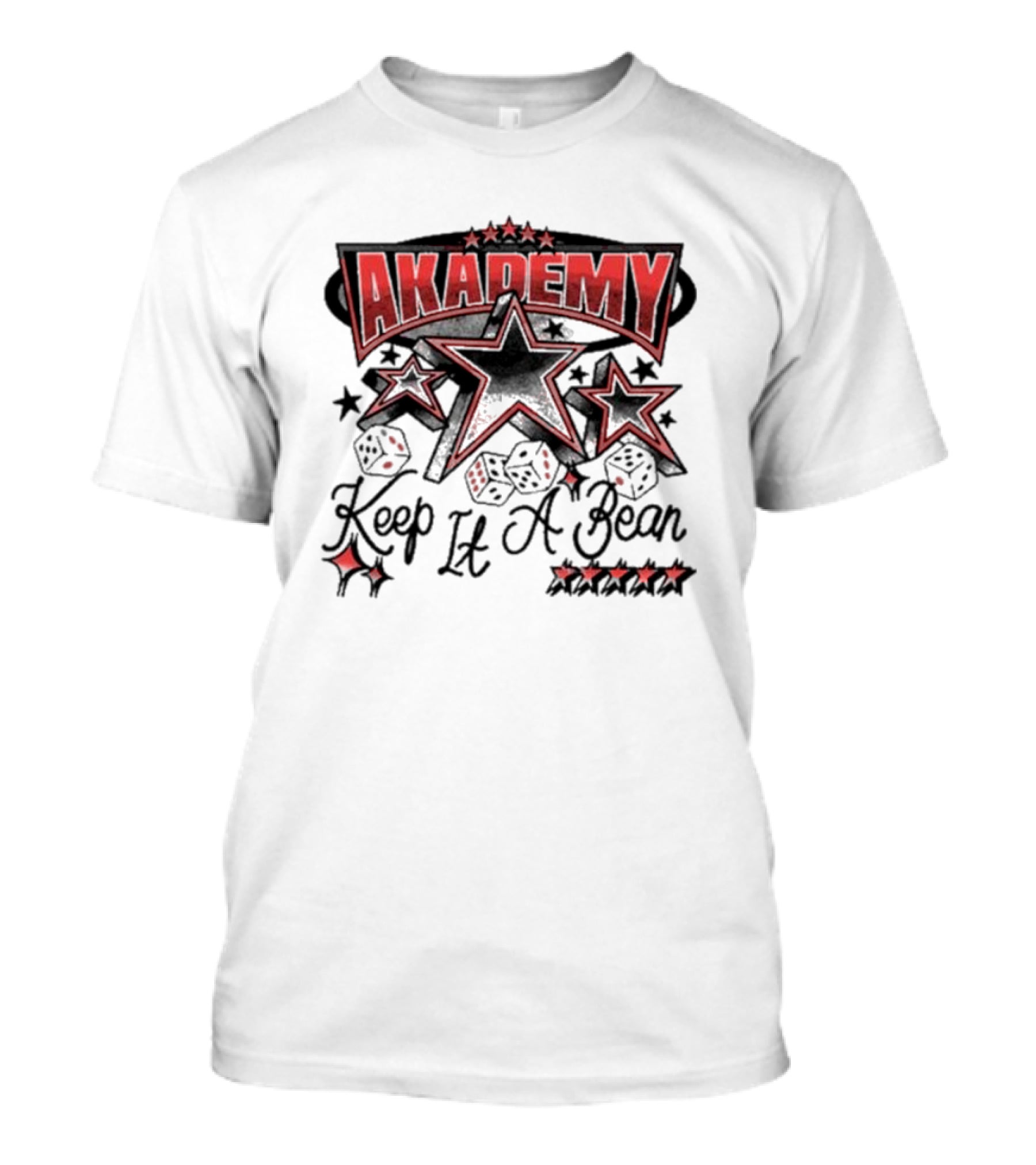 AKADEMY Keep It A Bean Dice And Stars T-Shirt