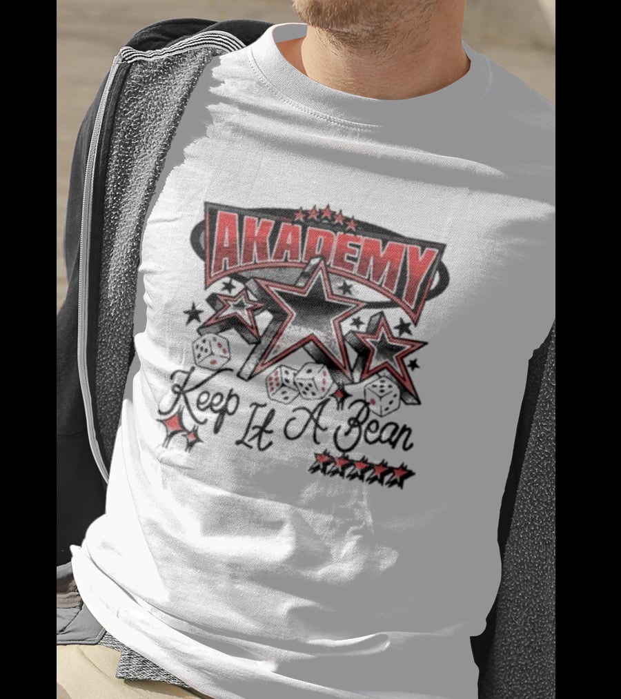 AKADEMY Keep It A Bean Dice And Stars T-Shirt