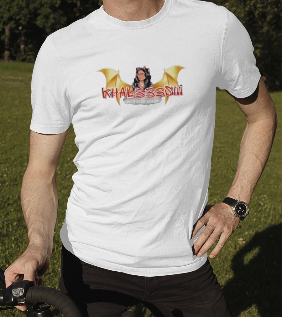 Khal333siii Winged Who's Your Queen T-Shirt